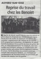 Reprise du travail chez les Benoist, la Gazette du 13/02/2013
