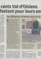 Trois cents valdoisiens manifestent pour leurs emplois, la Parisien 95 09/10/2012
