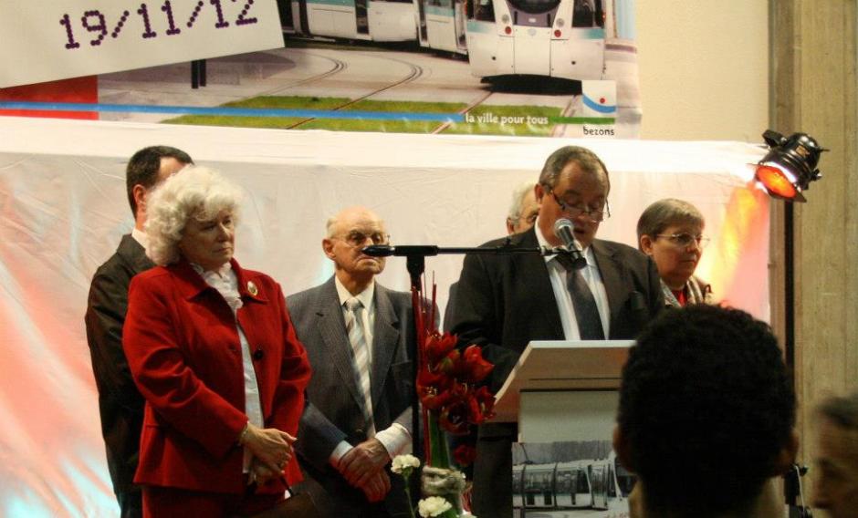 L'inauguration du Tram à Bezons, le 19/11/2012