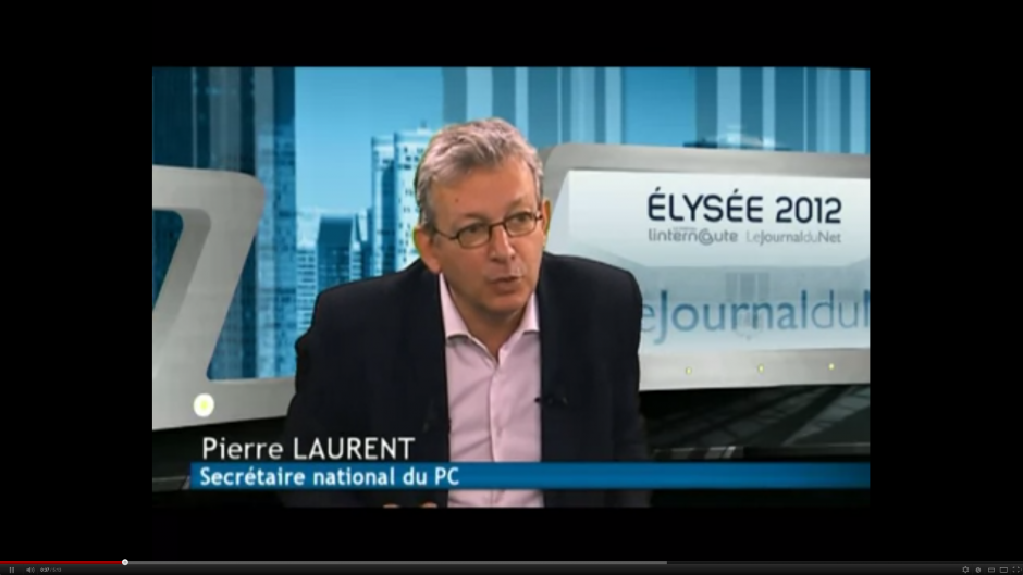 Pierre Laurent au Journal du Net : 